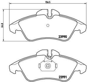 Klocki hamulcowe BREMBO P50080 21576205