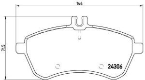Klocki hamulcowe BREMBO P50067 54200820