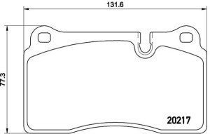 Klocki hamulcowe BREMBO P44018 SFP500070
