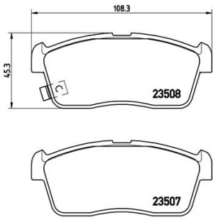 Klocki hamulcowe BREMBO P79020 55810M68K00