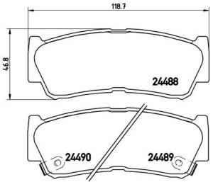 Klocki hamulcowe BREMBO P30037 583022BA20