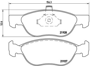 Klocki hamulcowe BREMBO P23081 77362149
