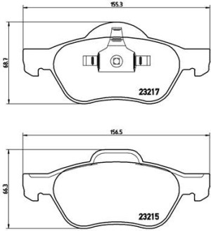 Klocki hamulcowe BREMBO P68048 7701209100