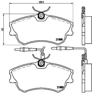 Klocki hamulcowe BREMBO P68023 21888180
