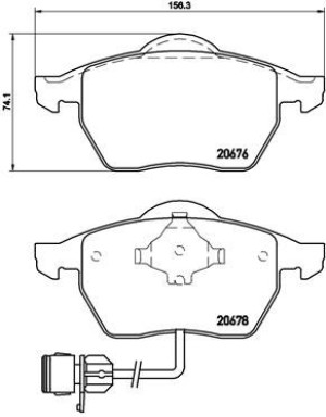 Klocki hamulcowe BREMBO P85026 20676.19.5