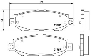Klocki hamulcowe BREMBO P83036 446650030