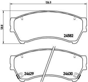 Klocki hamulcowe BREMBO P49039 GSYD3328ZA