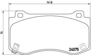 Klocki hamulcowe BREMBO P11023 5174311AA