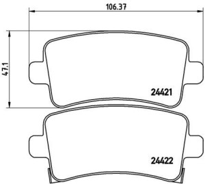 Klocki hamulcowe BREMBO P59060 1605366