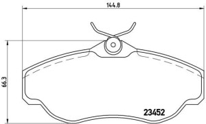 Klocki hamulcowe BREMBO P44008 STC1880