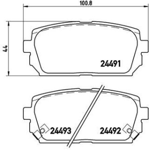 Klocki hamulcowe BREMBO P30040 583021DE00