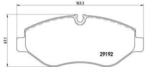 Klocki hamulcowe BREMBO P50085 29192208