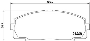Klocki hamulcowe BREMBO P83092 21468.16.3