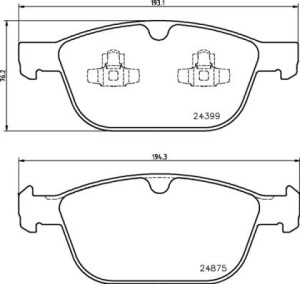 Klocki hamulcowe BREMBO P86023 30793943