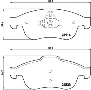 Klocki hamulcowe BREMBO P68050 440603905R