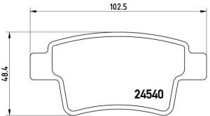 Klocki hamulcowe BREMBO P61085 425371
