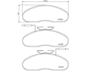 Klocki hamulcowe BREMBO PB7002 20947170