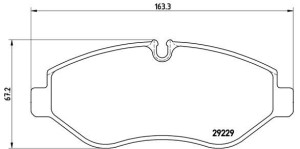 Klocki hamulcowe BREMBO PA6026 29229207