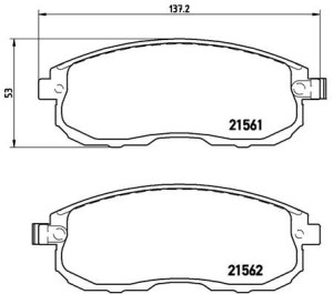 Klocki hamulcowe BREMBO P56065 D1060EM10A