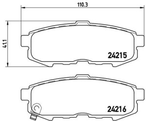 Klocki hamulcowe BREMBO P49042 LEY42643Z
