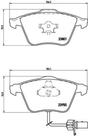Klocki hamulcowe BREMBO P85097 23763198