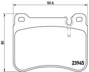 Klocki hamulcowe BREMBO P50073 23945165
