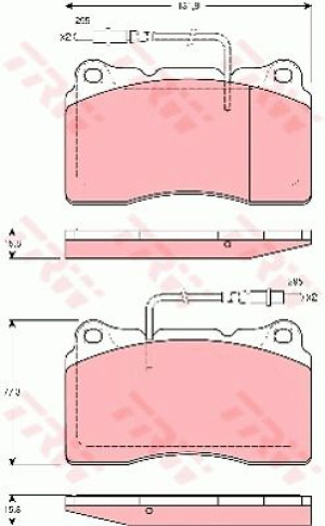 Klocki hamulcowe TRW GDB1431 23575160