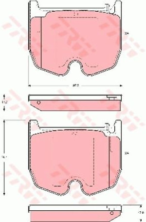 Klocki hamulcowe TRW GDB1541 23541170