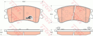 Klocki hamulcowe TRW GDB3310 24046190