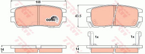 Klocki hamulcowe TRW GDB1127 21840144