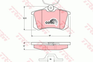 Klocki hamulcowe TRW GDB1328
