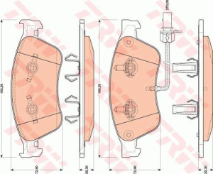Klocki hamulcowe TRW GDB1811 4E4698151A