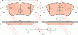 Klocki hamulcowe TRW GDB1908 4G0698151