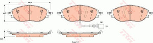 Klocki hamulcowe TRW GDB1918 7N0698151A