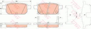 Klocki hamulcowe TRW GDB3529 5580068L00
