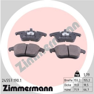 Klocki hamulcowe ZIMMERMANN 24557.190.1 425362