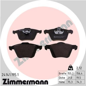 Klocki hamulcowe ZIMMERMANN 24141.195.1 24141198