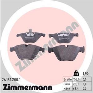 Klocki hamulcowe ZIMMERMANN 24161.200.1 23312198