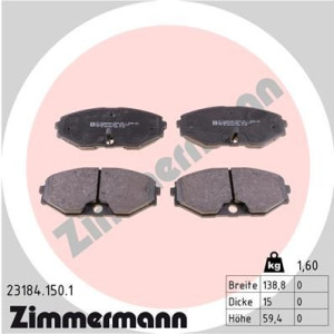 Klocki hamulcowe ZIMMERMANN 23184.150.1 410603Y690