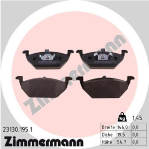 Klocki hamulcowe ZIMMERMANN 23130.195.1 23130197