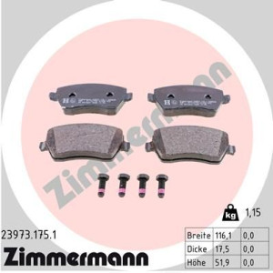Klocki hamulcowe ZIMMERMANN 23973.175.1 23973173
