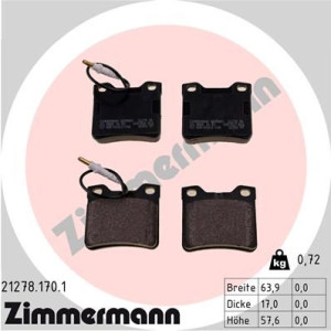 Klocki hamulcowe ZIMMERMANN 21278.170.1 21278170
