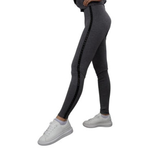 Spodnie Bawełniane Damskie Z Cyrkoniami 1 Szt. Xy 7122 Szary 2xl/3xl