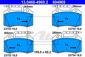 Klocki hamulcowe ATE 13-0460-4969-2 23753178