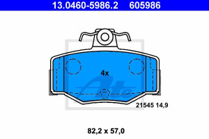 Klocki hamulcowe ATE 13-0460-5986-2 21545156