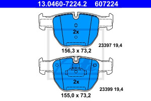 Klocki hamulcowe ATE 13-0460-7224-2 23397190