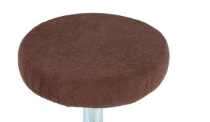 Pokrowiec Na Taboret Frotte Brązowy 30-40cm