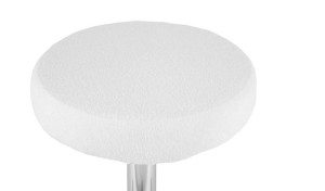 Pokrowiec Na Taboret Frotte Biały 30-40cm