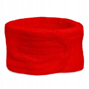 Opaska Kosmetyczna 7x69cm Frotte Czerwony