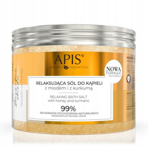 Sól Do Kąpieli Z Miodem I Kurkumą 650g Apis